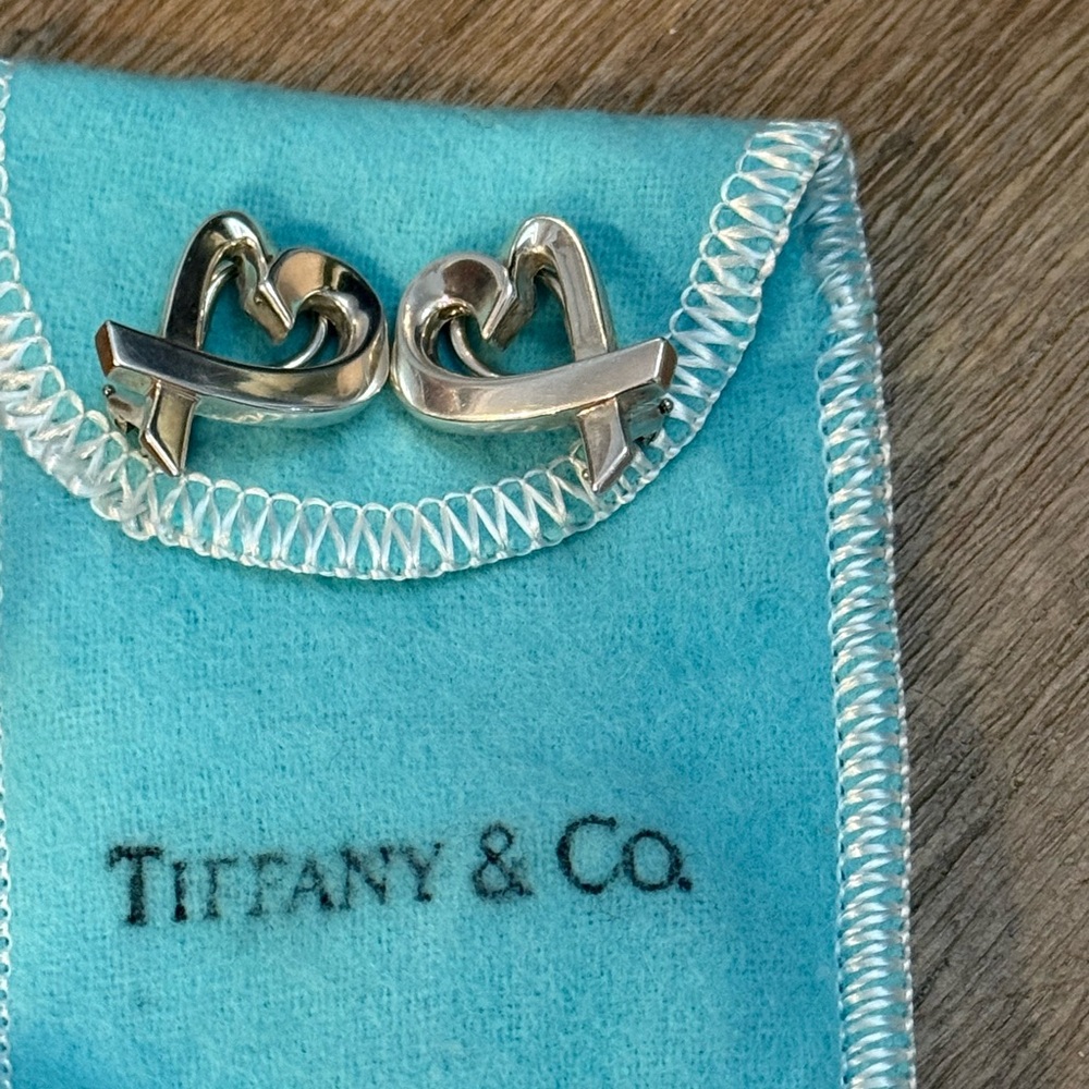 Tiffany & Co. Silver Love Knot Earrings - Picture 2 of 6